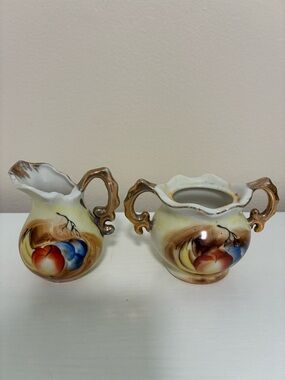 Vintage Enesco Mini Porcelain Creamer Hand Painted
